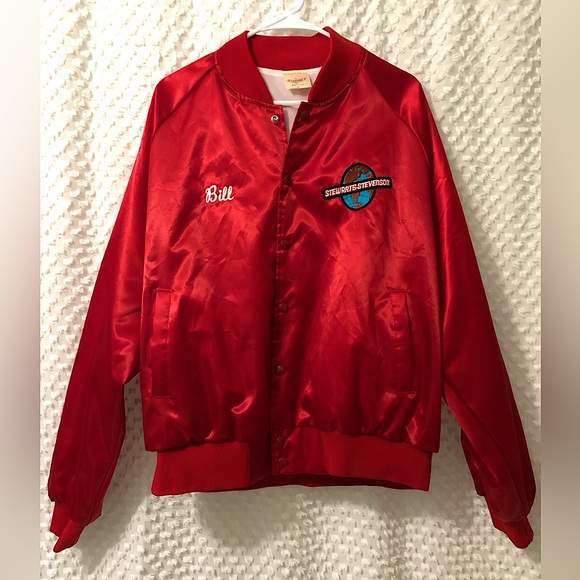 Vintage 1980's/90's “Stewart & Stevenson” Lightweight Bomber Jacket - Picture 1 of 6